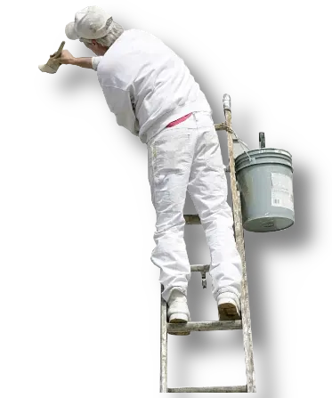 painter on ladder